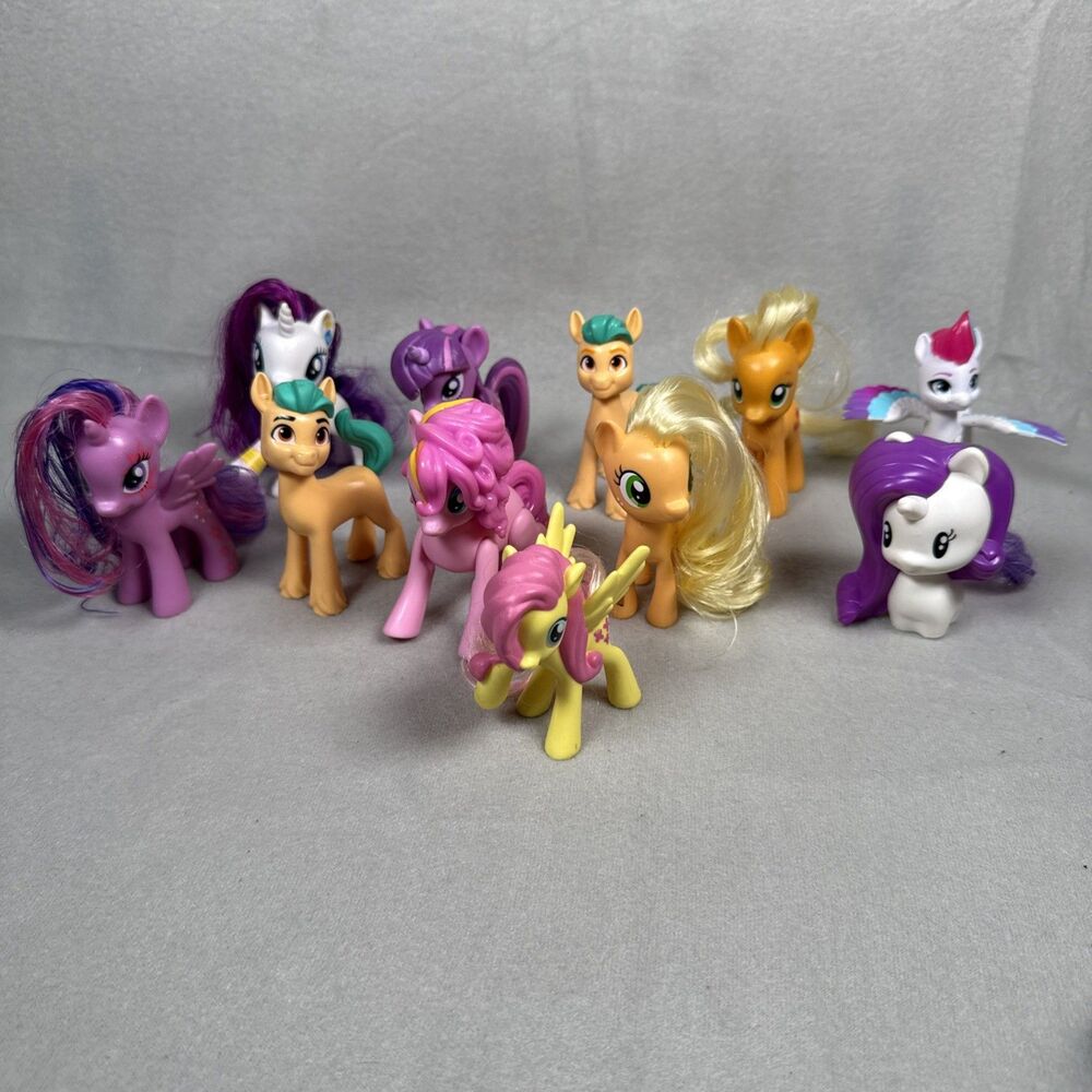 My Little Pony Mixed Lot of 11 Hasbro MLP Various Years Rarity Twilight Apple